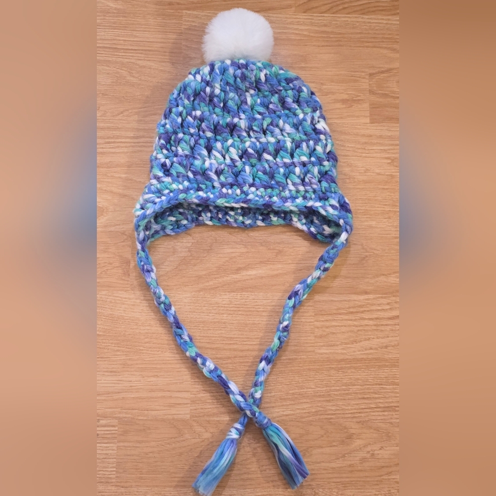Crochet Toddler Winter Hat With Pom Pom